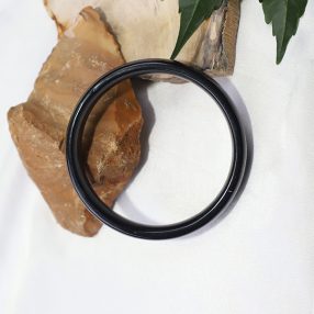 Black obsidian bangle