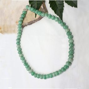 Green Aventurine necklace with 925 sterling silver hook