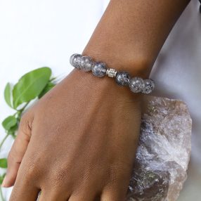 Dotted quartz bracelet