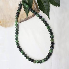 Zoisite necklace with 925 sterling silver hook